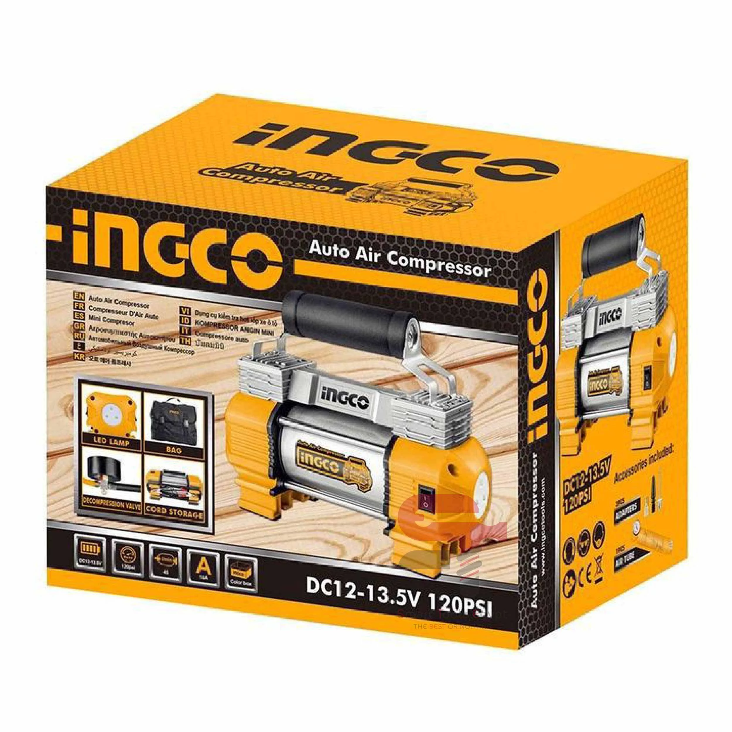 Ingco Auto air compressor 2 Cylinders AAC2508