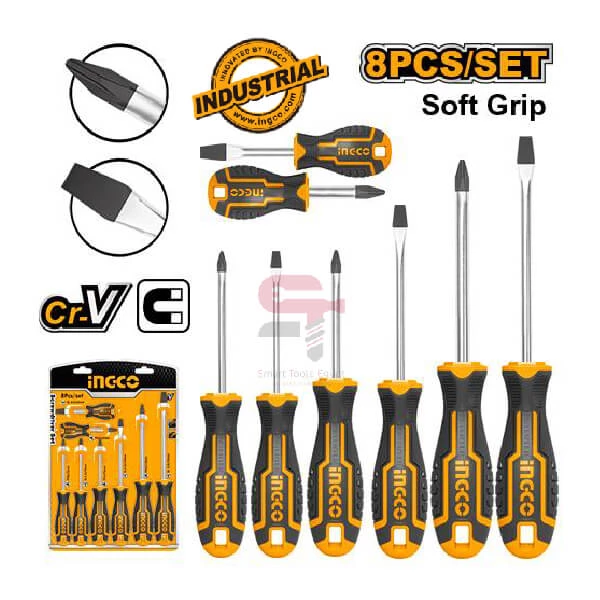 Ingco Screwdriver Set 8 Pcs HKSD0828