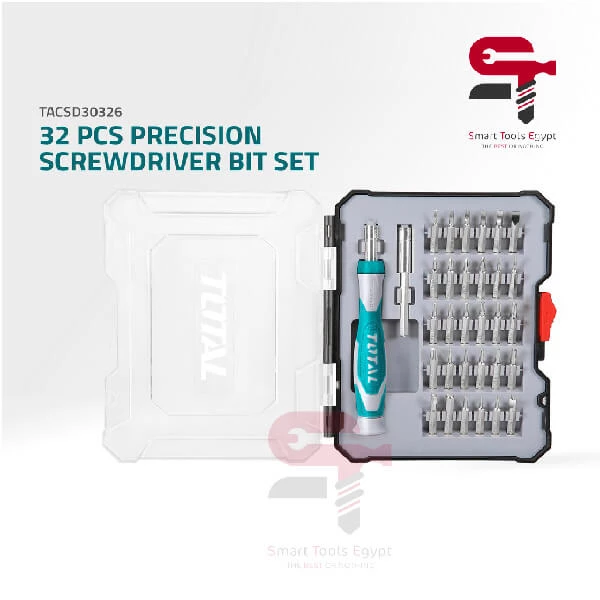 Total Precision Screwdriver Bit Set 32 Pcs TACSD30326