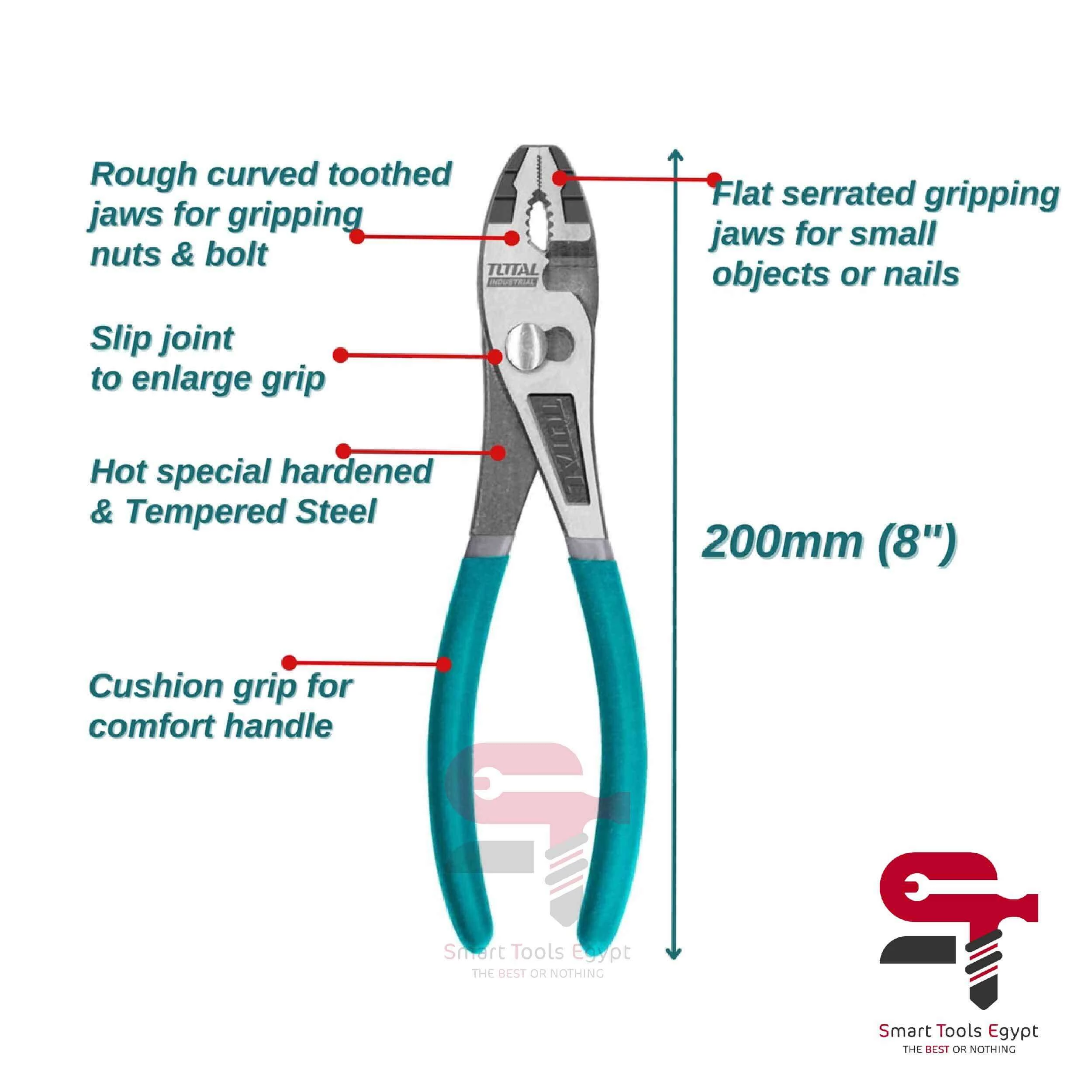 Total Slip Joint Pliers 8 Inch THT118082